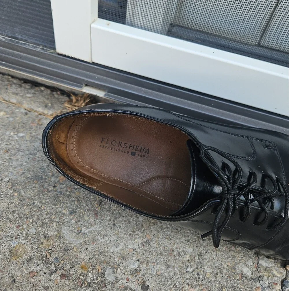 Florsheim Black Cap-Toe Oxford Dress Shoes
